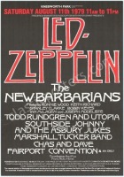 1979 Led Zeppelin Knebworth Poster