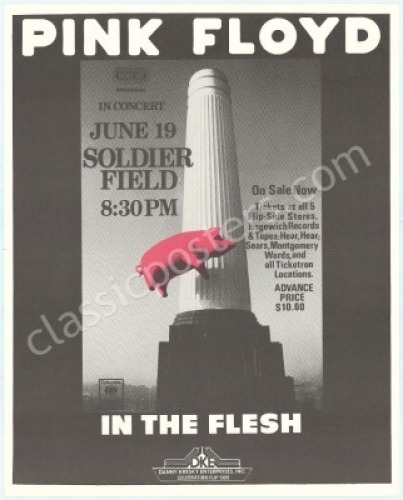 Attractive Pink Floyd Soldier Field Poster