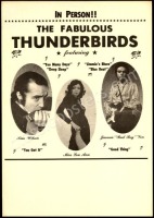 Scarce Fabulous Thunderbirds Tour Blank Poster