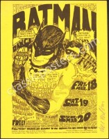 Scarce and Popular Signed BG-2 Batman Handbill