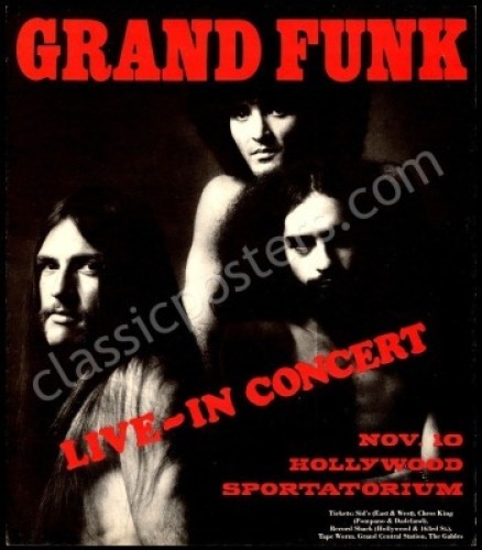 Grand Funk Hollywood Florida Poster