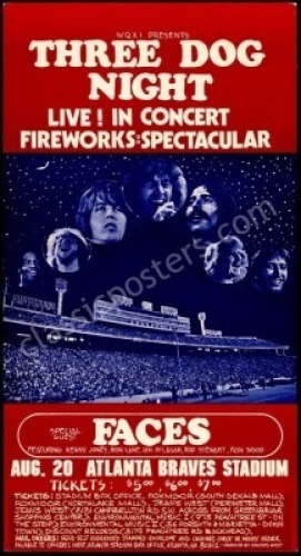 Three Dog Night Atlanta Poster