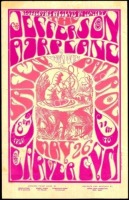 Rare 1967 Jefferson Airplane Washington Poster