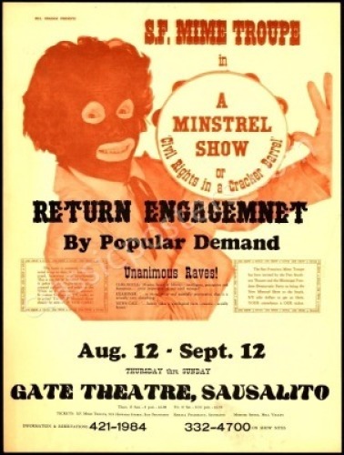 A Second San Francisco Mime Troupe Minstrel Show Poster