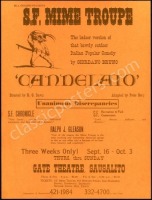 Rare Candelaio San Francisco Mime Troupe Minstrel Show Poster