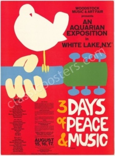 Popular Small-Size Woodstock Poster