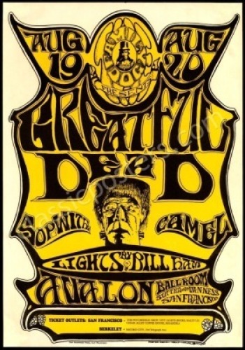 Popular Original FD-22 Grateful Dead Poster