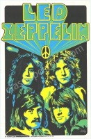 Scarce Led Zeppelin Black Light poster