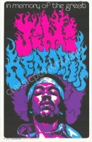 Killer Jimi Hendrix Black Light Poster