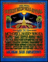 Scarce Detroit Rock & Roll Revival Poster