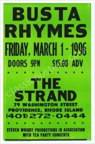 Busta Rhymes Providence Cardboard Poster