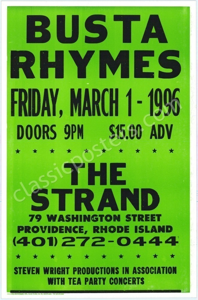 Busta Rhymes Providence Cardboard Poster