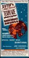 ZZ Top Barn Dance and Bar B.Q. Handbill