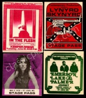 Four Assorted Backstage Passes