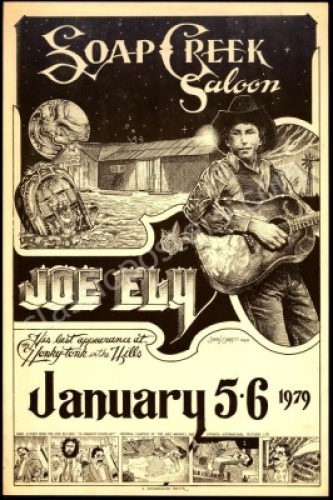 Joe Ely Soap Creek Saloon Poster