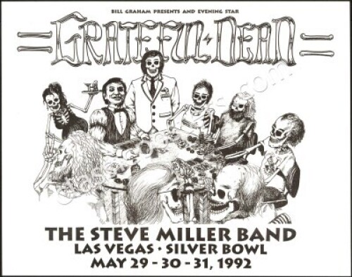 Interesting 1992 Grateful Dead Las Vegas Poster