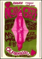 Scarce Moby Grape California Hall Poster