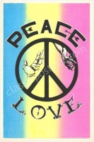 1967 Peace and Love Head Shop Poster