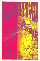 Colorful Flower Power Head Shop Poster