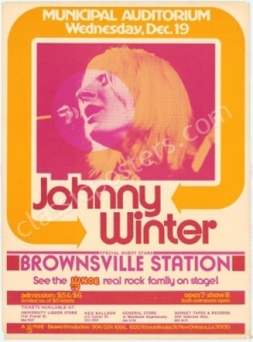 Attractive Johnny Winter Poster