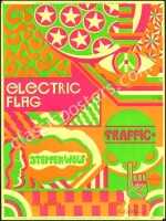 Signed AOR 3.43 Earl Warren Electric Flag Poster