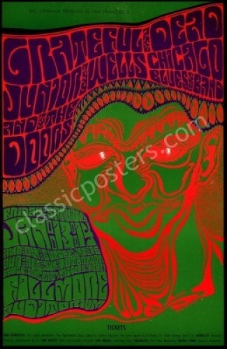 Popular Original BG-45 Grateful Dead Poster