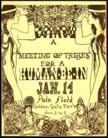 Rare 1967 Human Be-In Handbill