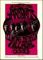 Very Rare Original BG-33 The Yardbirds Poster