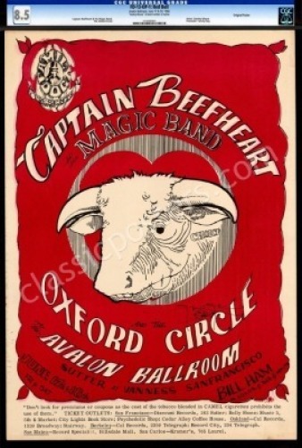 Signed Original FD-13 Captain Beefheart Poster