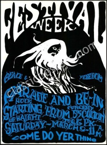 Scarce 1968 Festival Week Poster