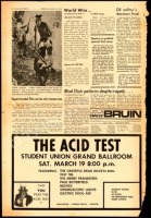 Interesting UCLA Bruin Acid Test Newspaper Advertisement