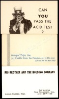 A Trio of Acid Test-Related Business Cards