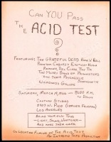 Extremely Rare Carthay Studios Pink Acid Test Handbill