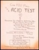 Extremely Rare Carthay Studios Pink Acid Test Handbill