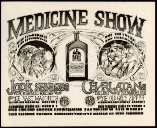 Scarce AOR 2.300 Medicine Show Handbill