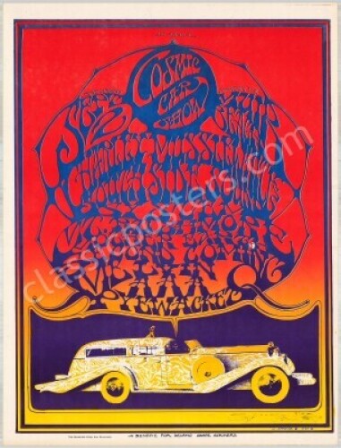 Signed AOR 2.298 Cosmic Car Show Poster
