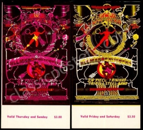 Three Fillmore Ticket Sets by Norman Orr
