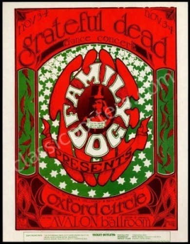 Scarce FD-33 Grateful Dead Handbill