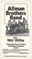 Scarce Allman Brothers Charlotte Poster