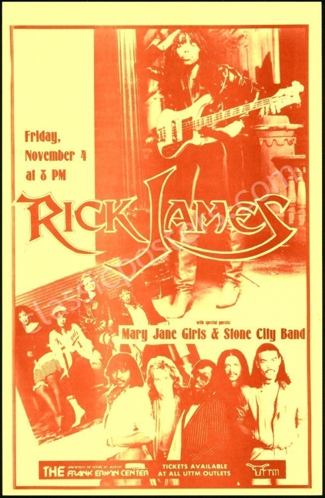 Rick Austin Singer 1983 Rick James Austin Poster