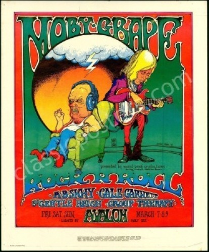 Scarce AOR 2.29 Moby Grape Poster