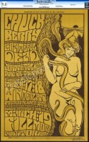 Superb Signed and Certified BG-55 Grateful Dead Poster