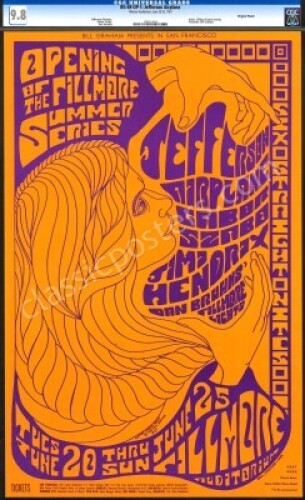 Superb Certified BG-69 Jimi Hendrix Poster