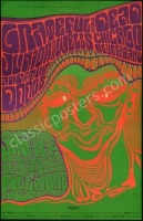 Scarce Type One Original BG-45 Grateful Dead Poster