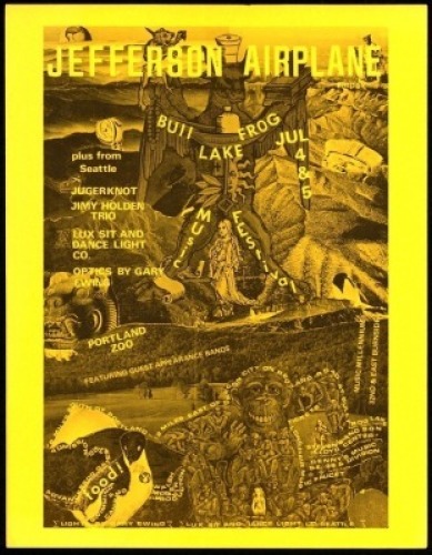 Bullfrog Lake Jefferson Airplane Handbill