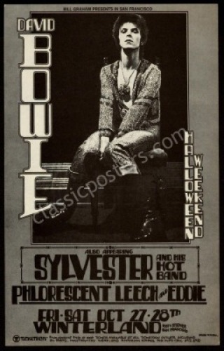 Scarce David Bowie Winterland Handbill