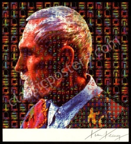 Tim Leary-Signed Leary Profile Blotter Art