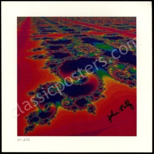 John Lilly-Signed Fractal Coast Blotter Art