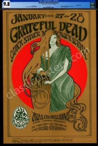 Unimprovable Original FD-45 Grateful Dead Poster