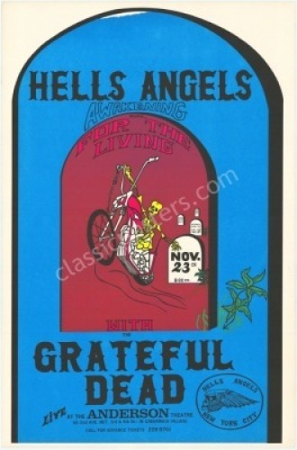 Rare Anderson Theater Grateful Dead Poster